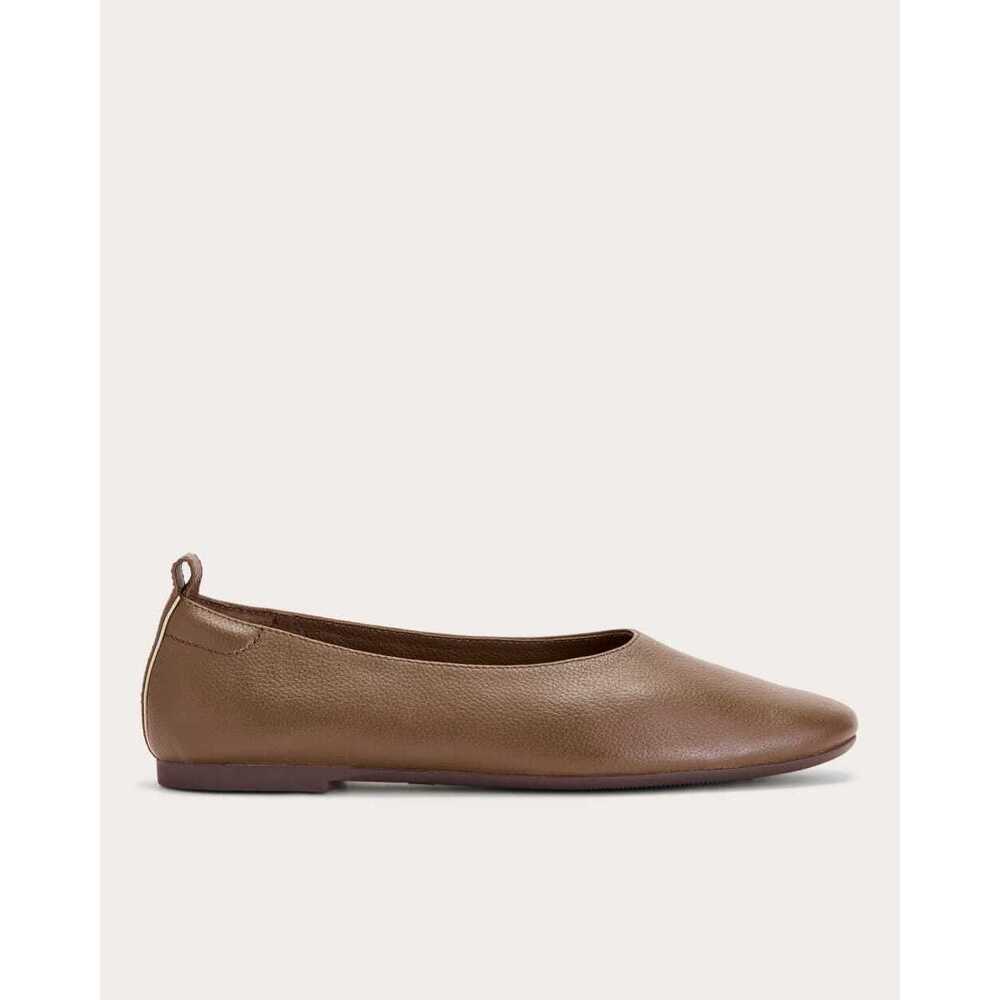 NIB Everlane Women's Day Glove Ballet Flat in Cocoa Brown, Size 7.5, Leather - Picture 2 of 8